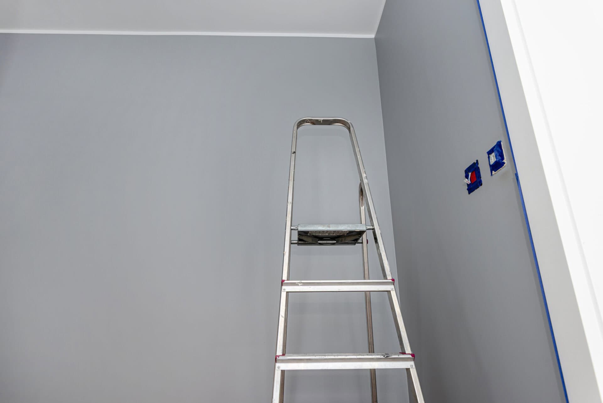 Interior room being redecorated during refurbishment