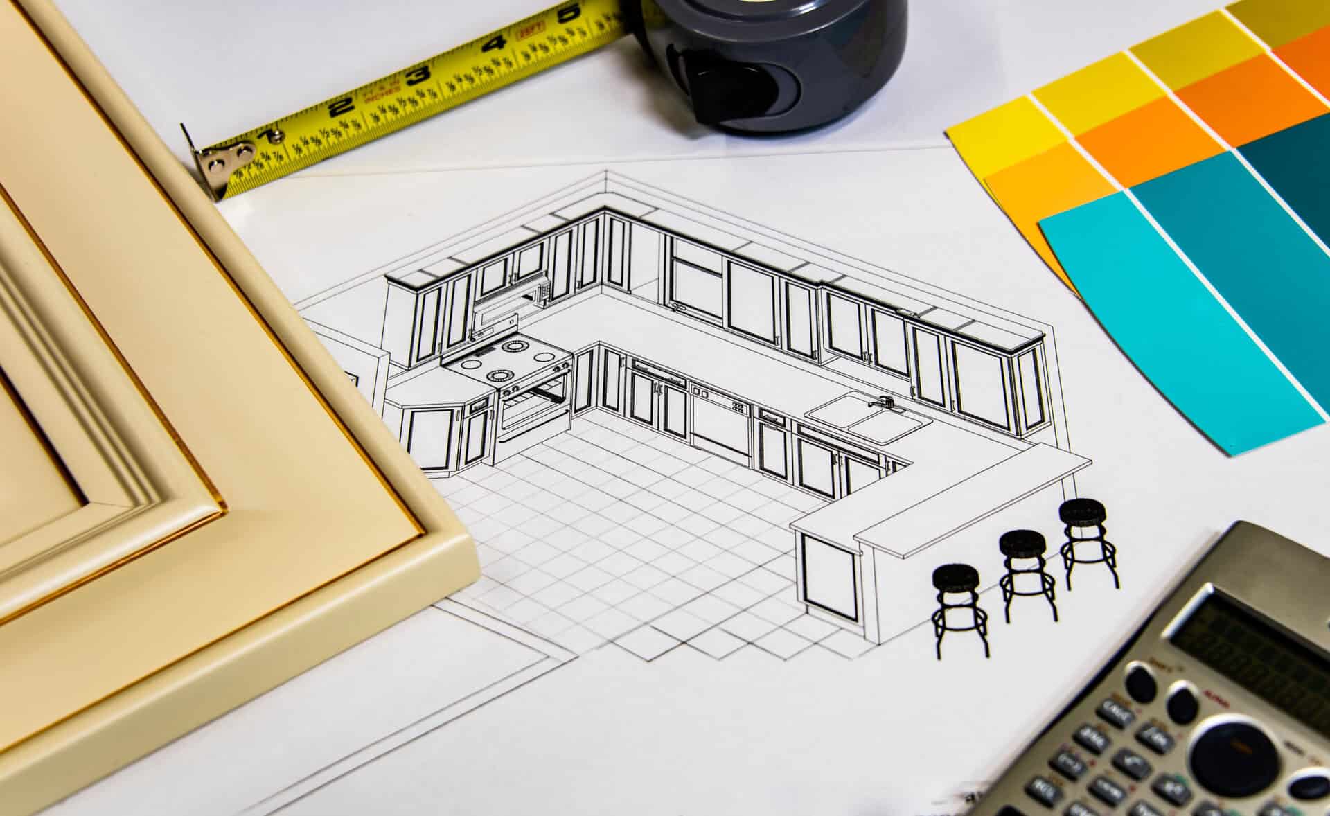 Modern house extension under construction